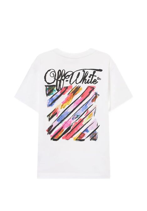 T-shirt con stampa OFF WHITE KIDS | OGAA001S26JER003100